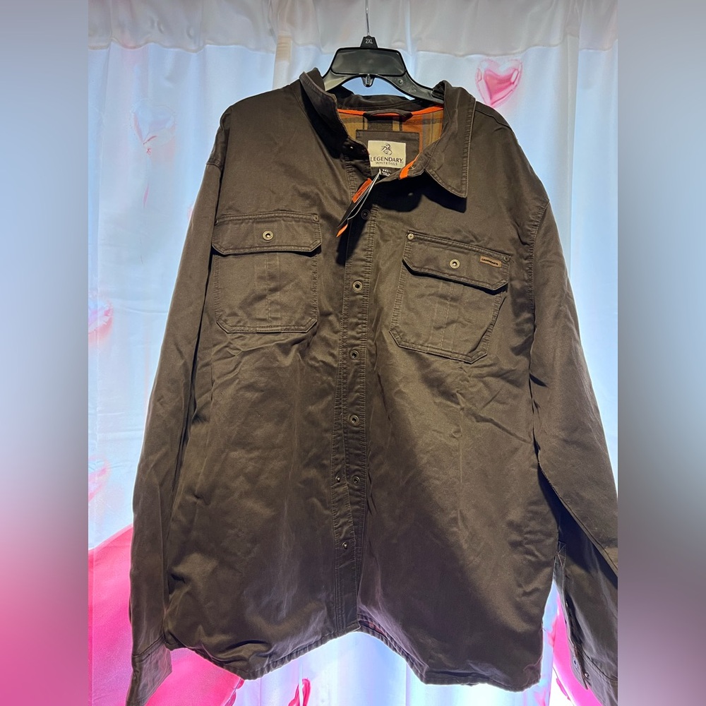 Legendary Whitetails Brown Button-Up Casual Shirt | Size 3XL